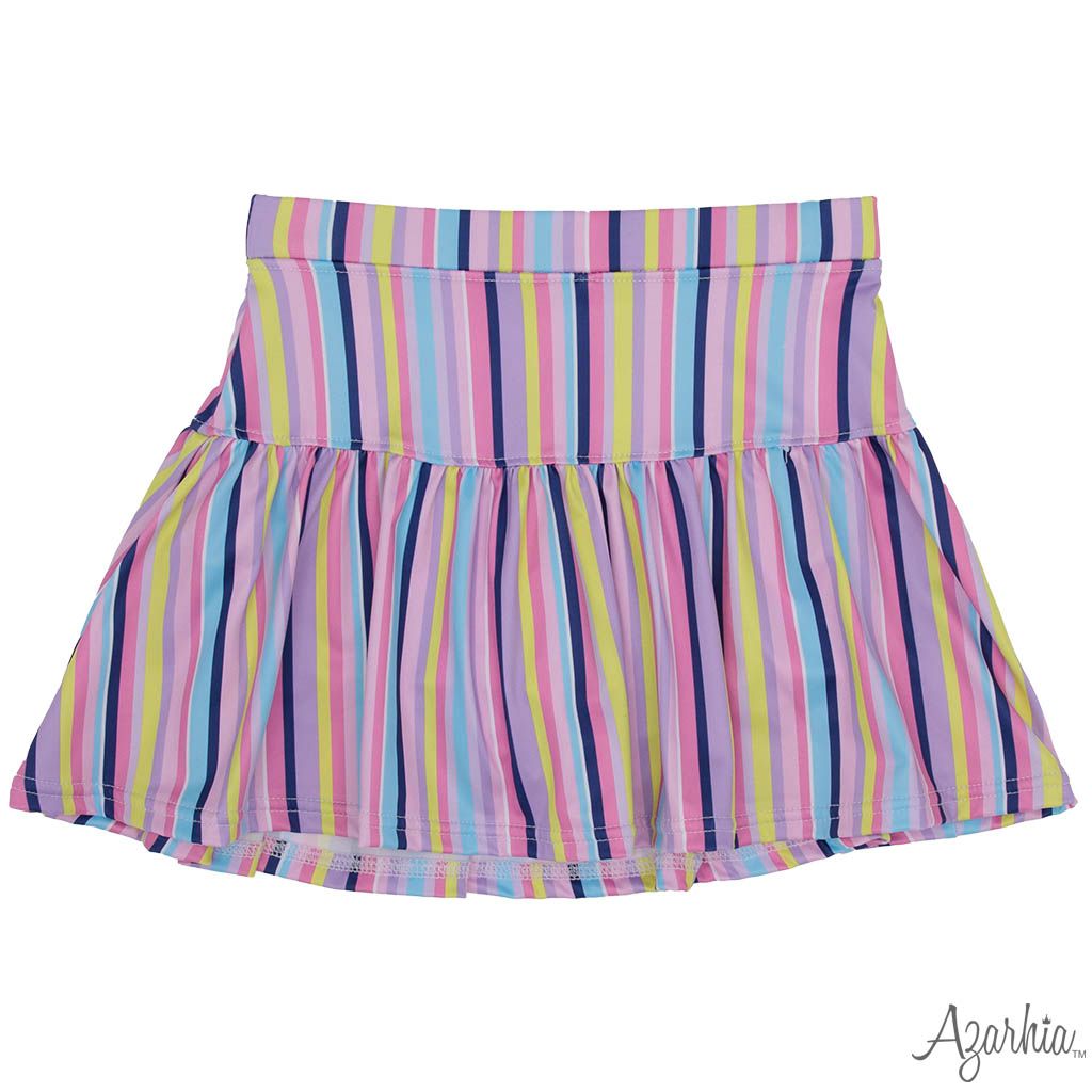 Stripes Gathered Skort