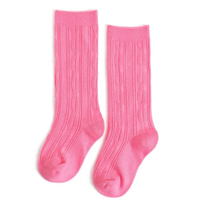 Girl's Knee High Socks, (Color Options)
