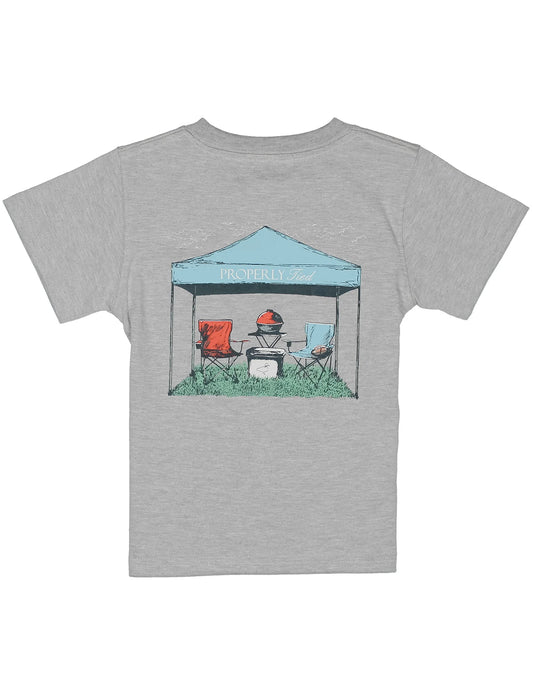 Boys Tailgate SS Tee, Heather Gray