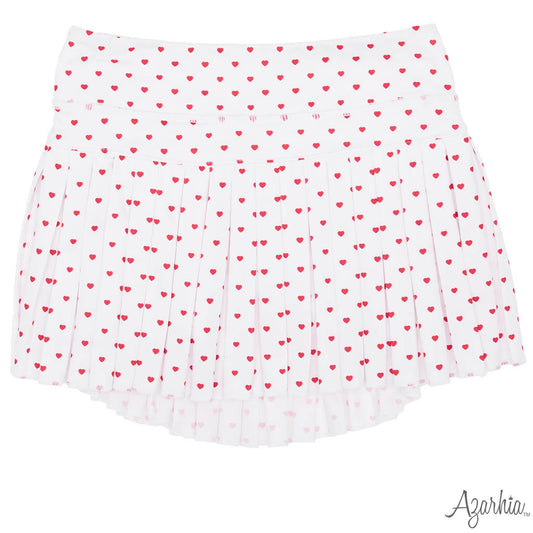 Tiny Hearts Mini Pleat Skort