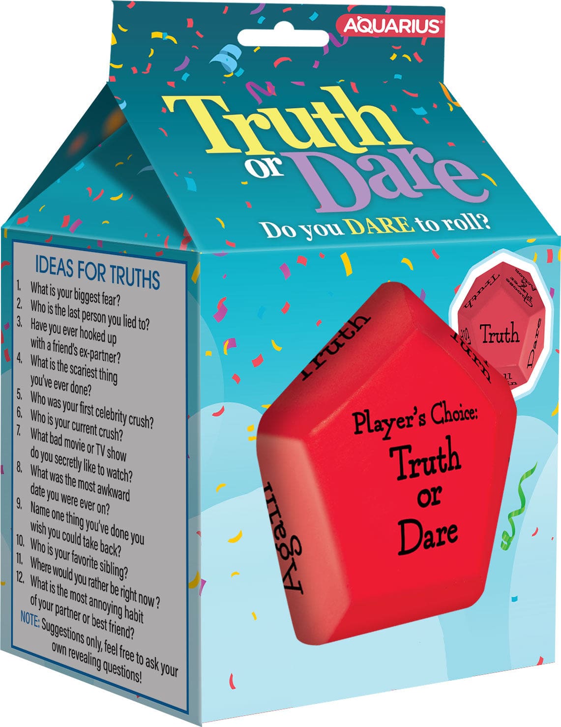 Truth or Dare Large Foam Dice Game