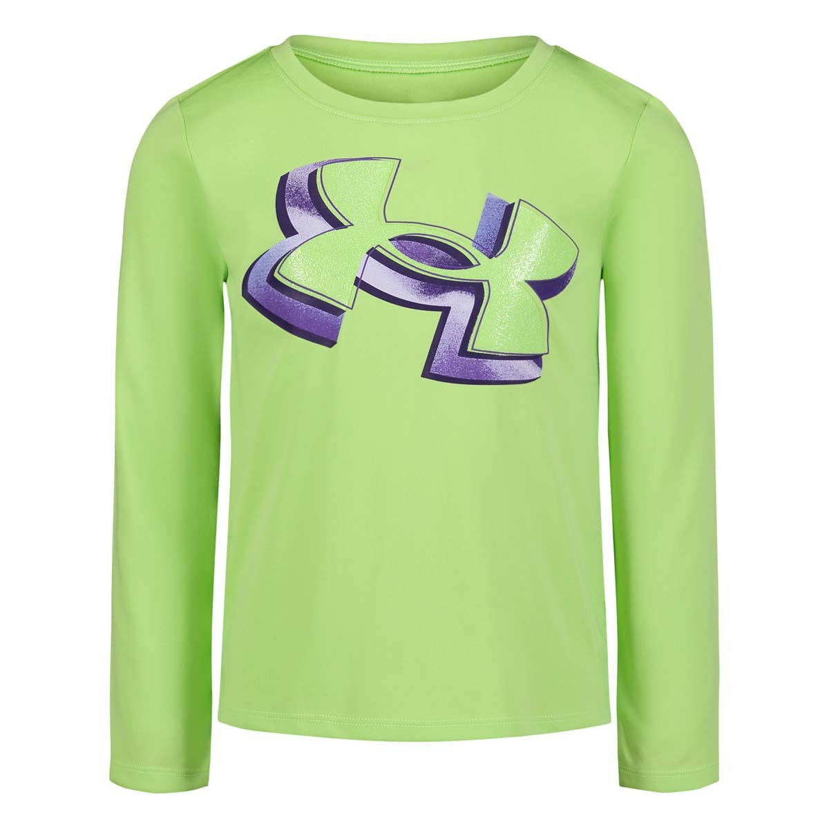 Girls UA Tech Big Logo Tshirt, Morph Green