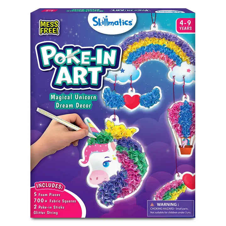 Poke-in Art Magical Unicorn Dream Decor Mess-Free Fun Kit