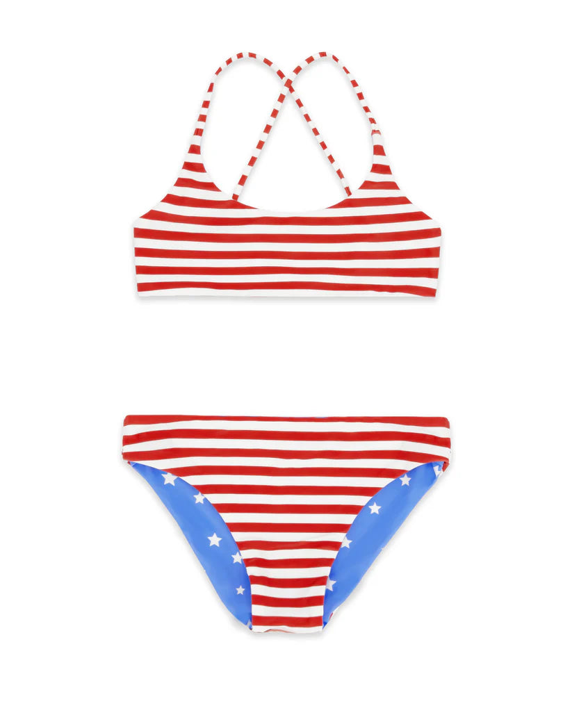 Waverly Reversible Bikini, True Red