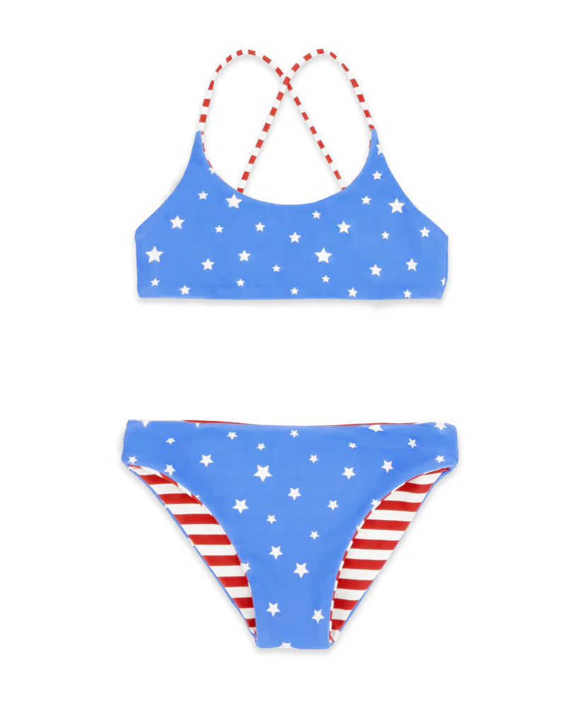 Waverly Reversible Bikini, True Red