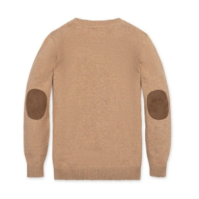 Boys VNeck Sweater w/Elbow Patches