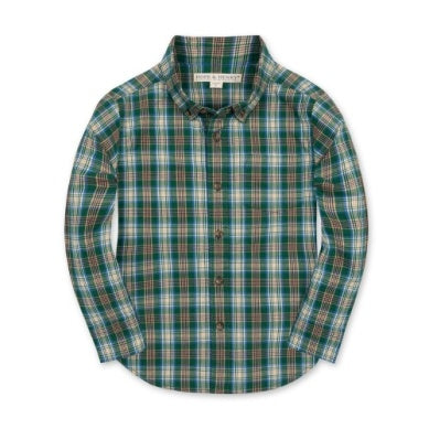 Classic Plaid Buttondown Shirt, Green