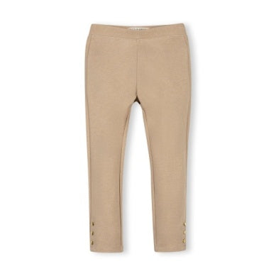 Girls Ponte Button Cuff Pant, Camel