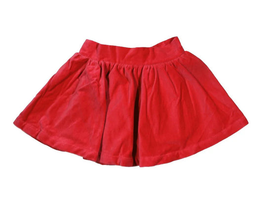 Velvet Skirt, Red