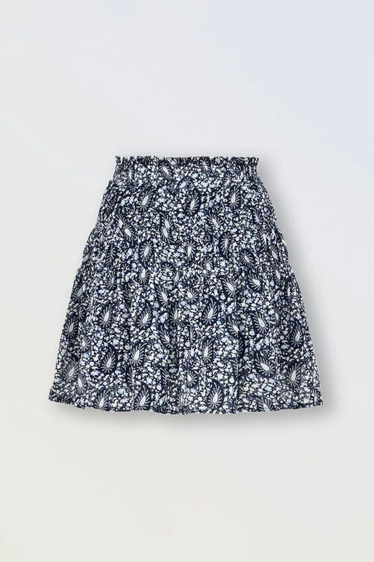 Indie Patterned Skirt, Blue Violette