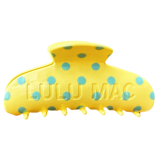 LULU MAC Hair Clip, Butter Yellow