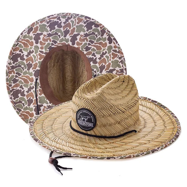 Youth Camo Straw Hat