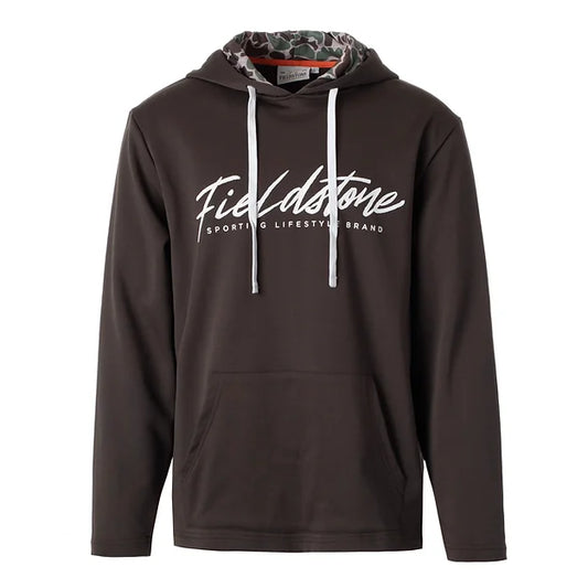 Youth Script Midweight Hoodie, Chocolate