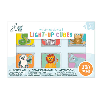 GloPals Light Up Cubes, Zoo Theme Set