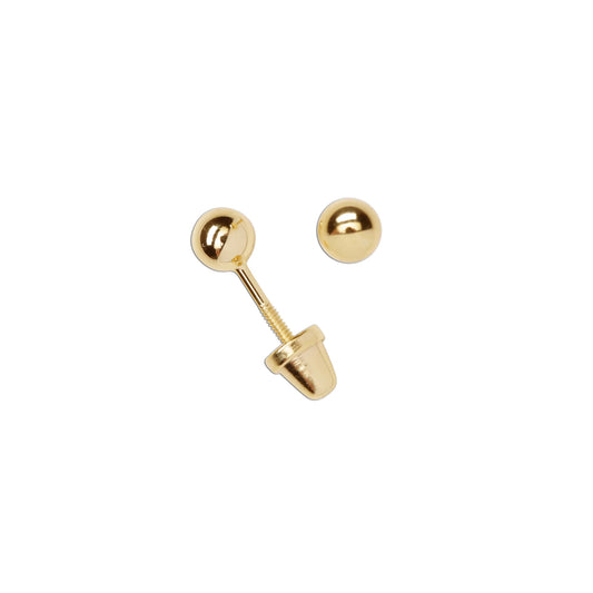 Gold Ball Stud Earrings