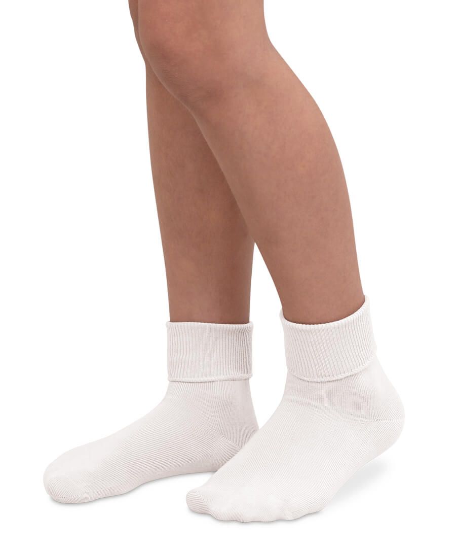 Plain Turn Cuff Sock